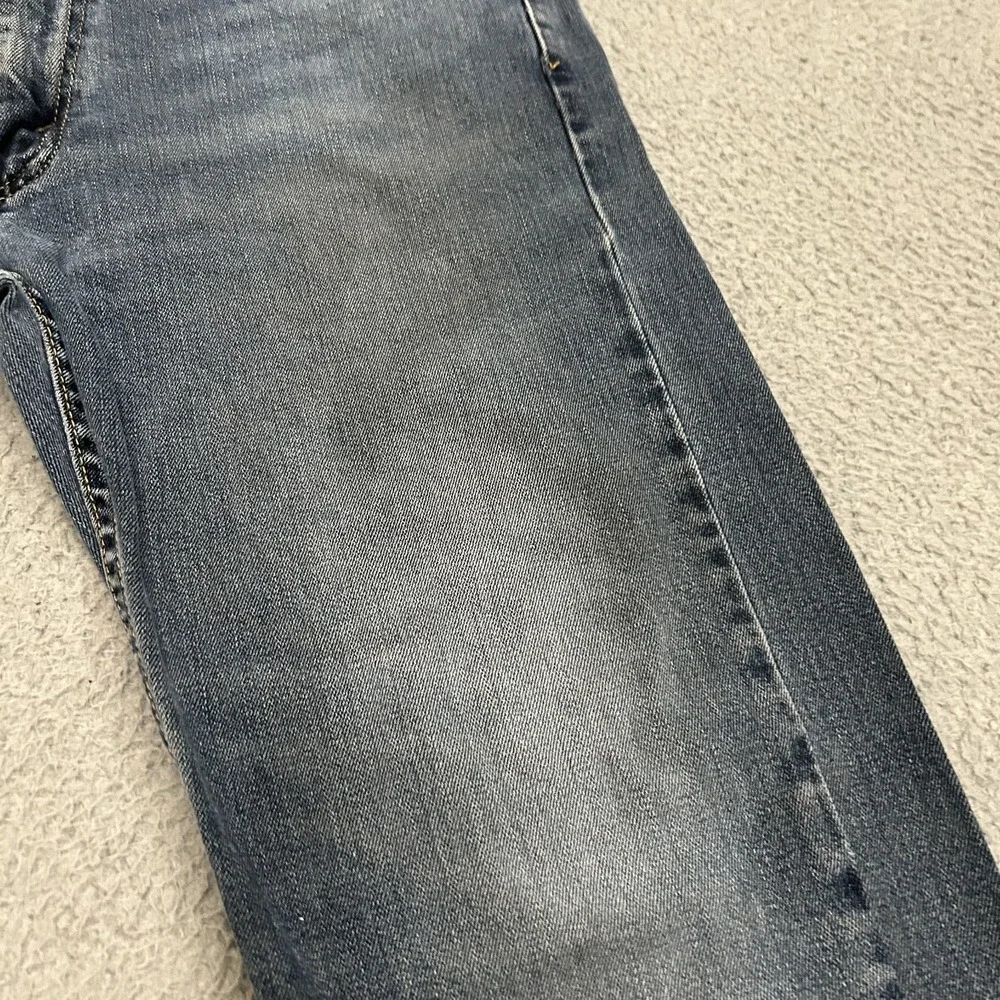 Levis Jeans Mens 34x32 (Fits 34x30) Blue Denim 505 Regular Straight American